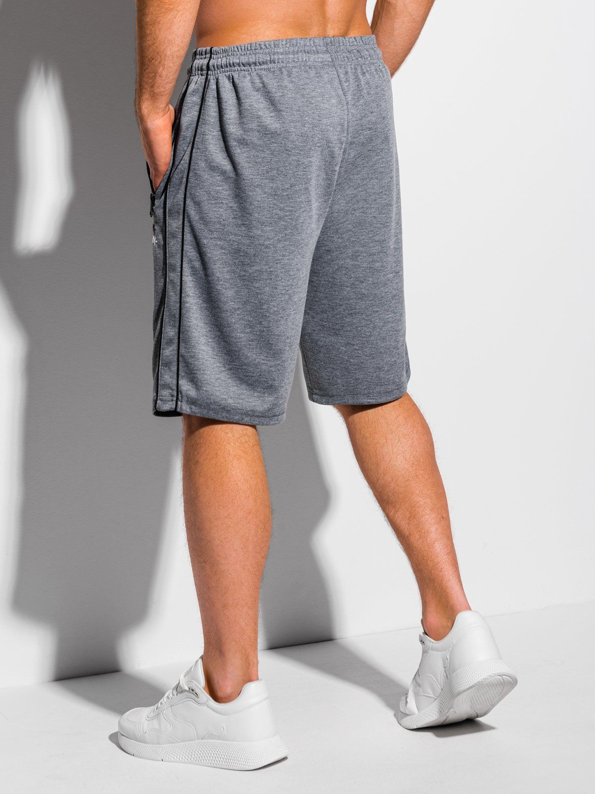 Men's sweatshorts W327 grey MODONE wholesale Clothing For Men