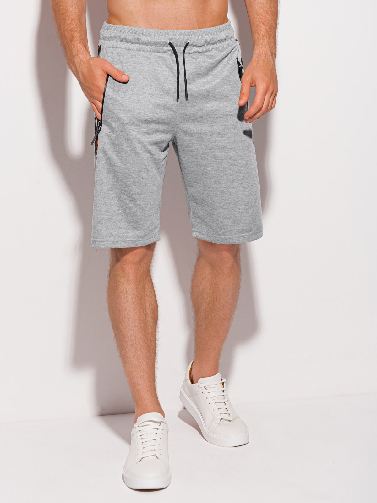 Men's sweatshorts W399 - grey | MODONE wholesale - Clothing For Men