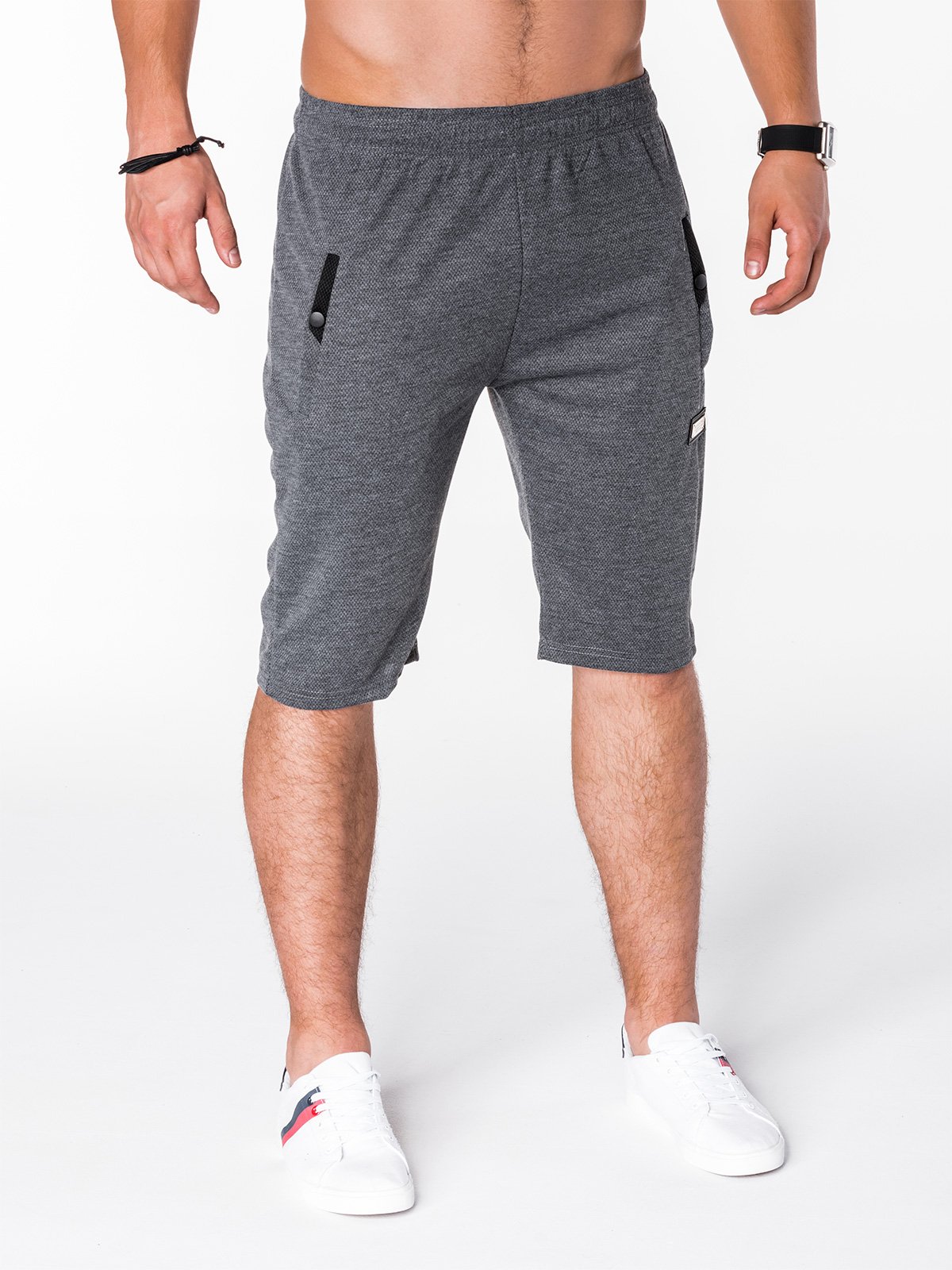 Men's sweatshorts - dark grey W073 | MODONE wholesale - Clothing For Men