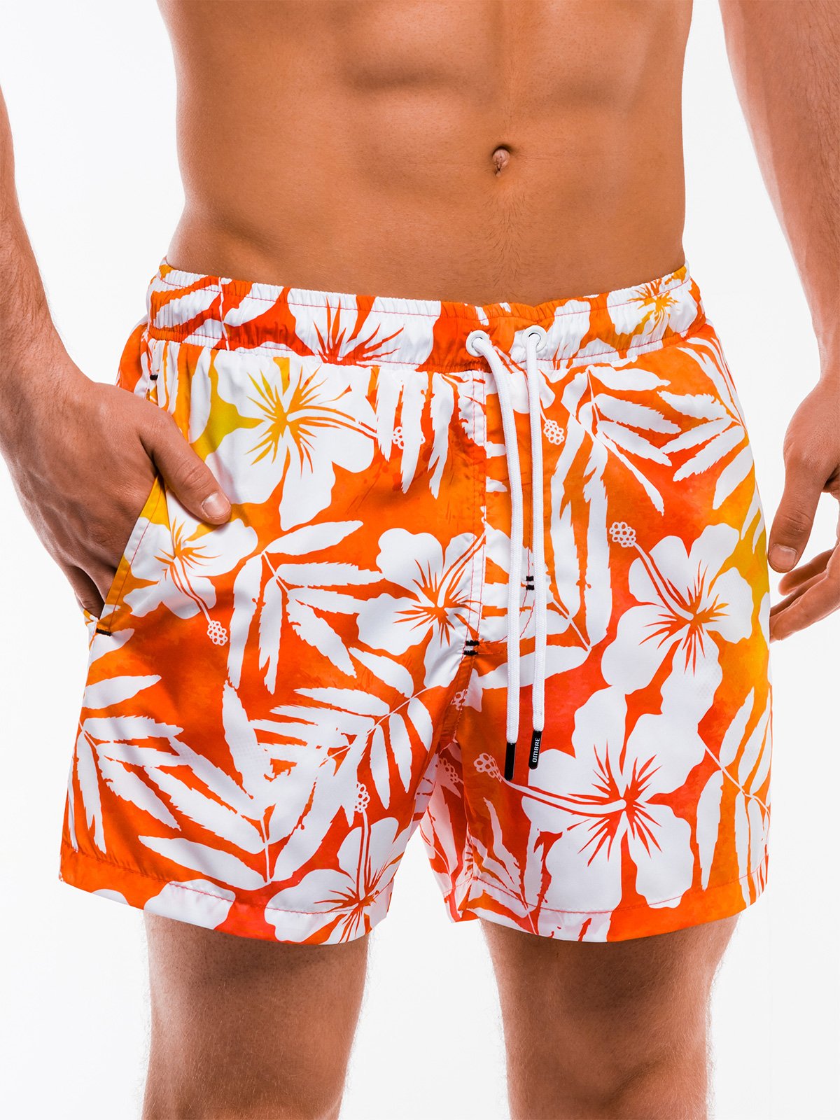 Men's swimming shorts W147 - orange | MODONE wholesale - Clothing For Men