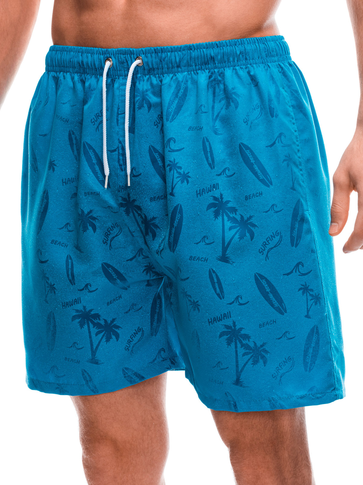Men's swimming shorts W445 light blue MODONE wholesale Clothing