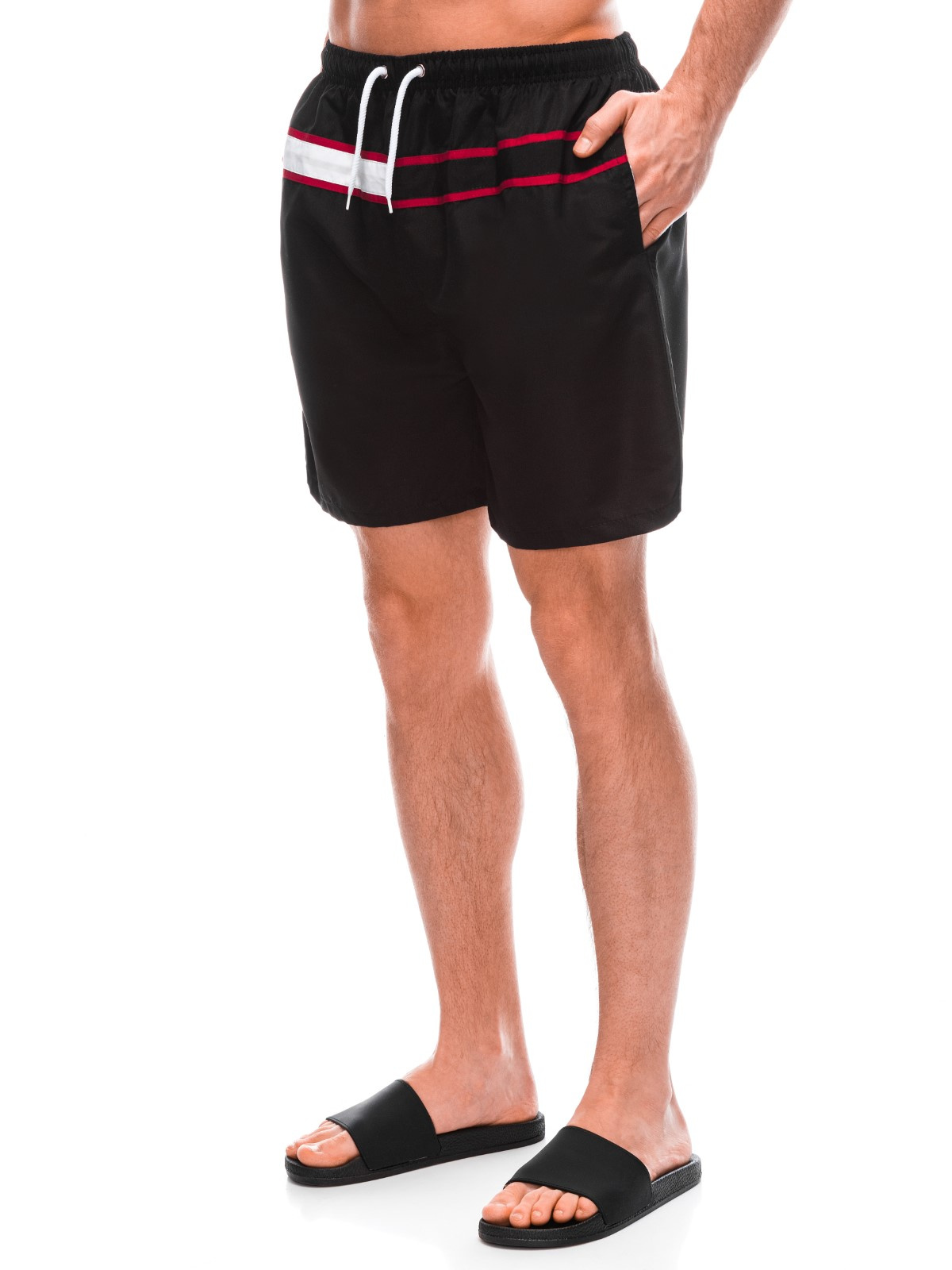 Mens Swimming Shorts W447 Black Modone Wholesale Clothing For Men