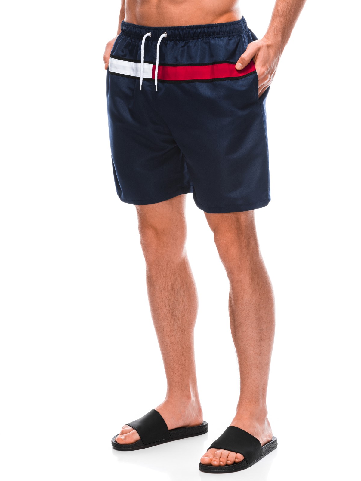 Men's swimming shorts W447 navy MODONE wholesale Clothing For Men