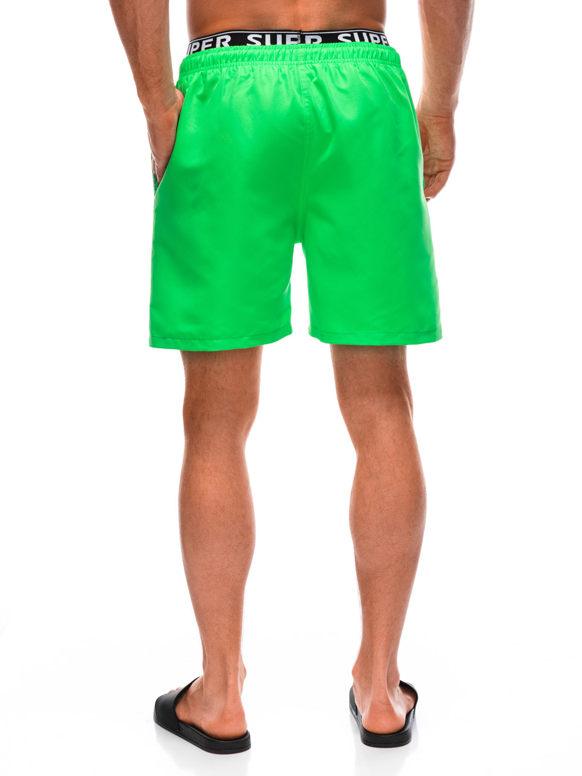 Men's swimming shorts W449 green MODONE wholesale Clothing For Men