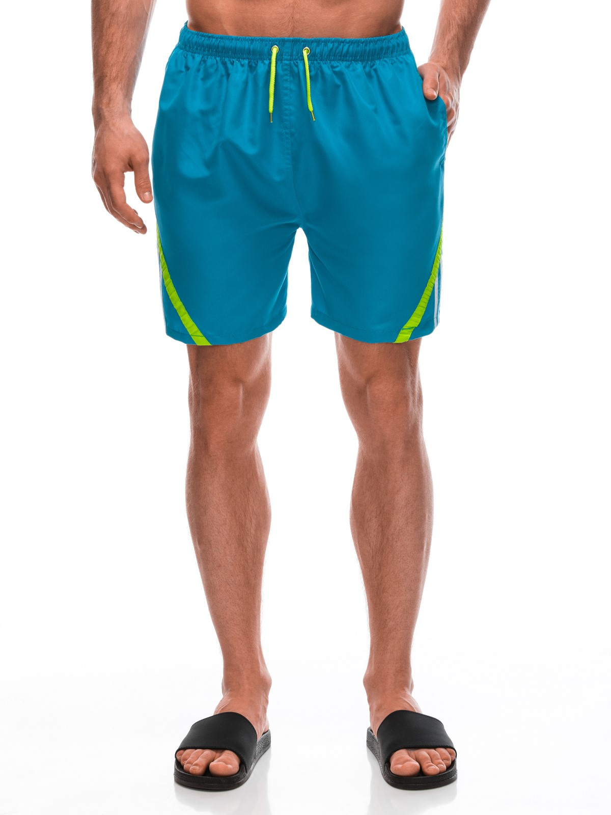 Men's swimming shorts W460 light blue MODONE wholesale Clothing