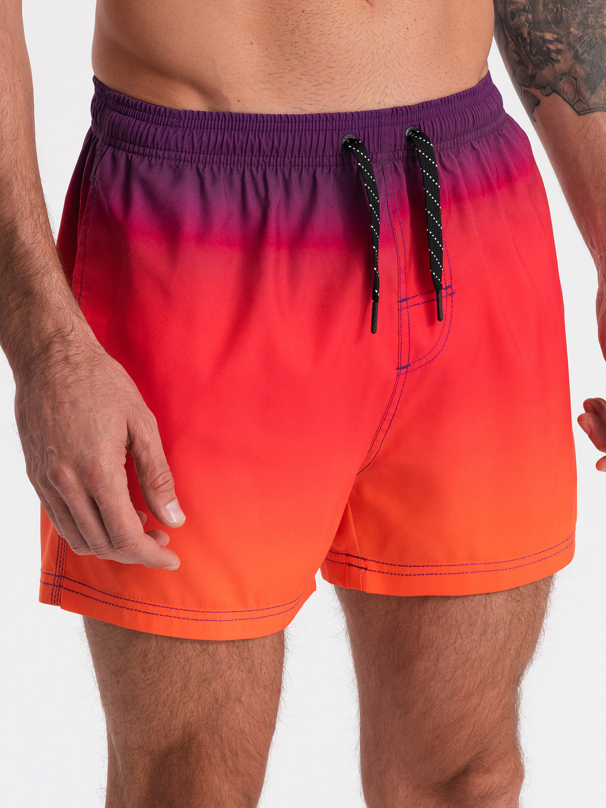 Men's swimming trunks ombre effect orange V17 OMSRBS0125 MODONE
