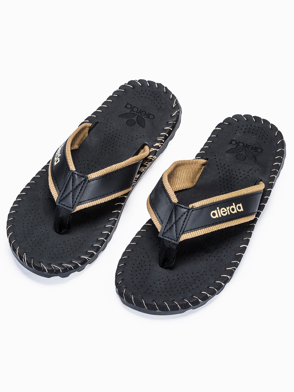 Men's t-bar sandals T296 - black | MODONE wholesale - Clothing For Men