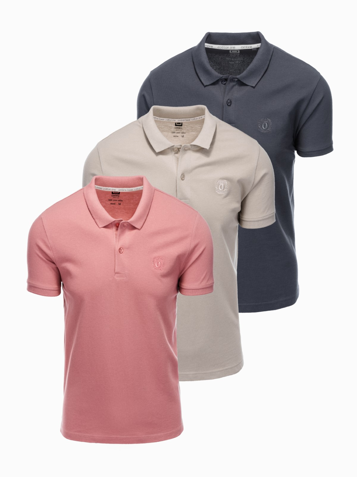 mens 3 pack polo t shirts