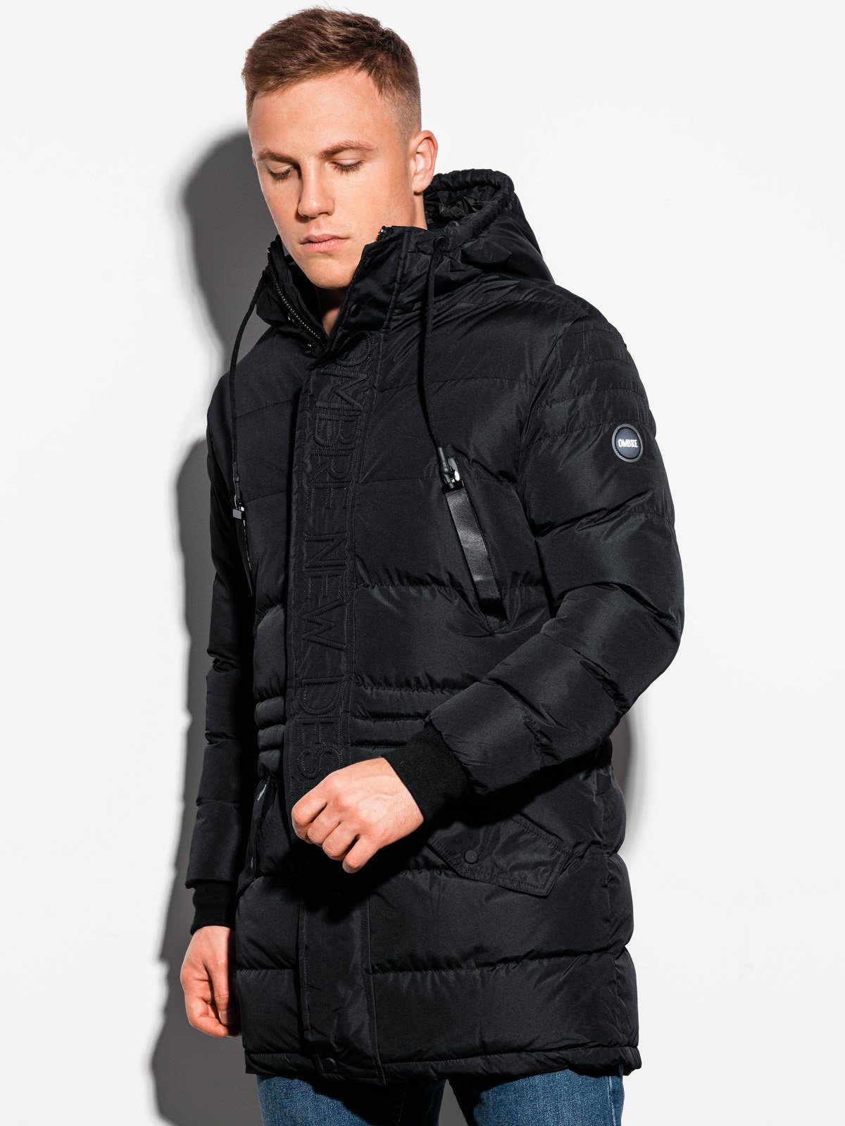 Men's winter jacket C411 - black | MODONE wholesale - Clothing For Men