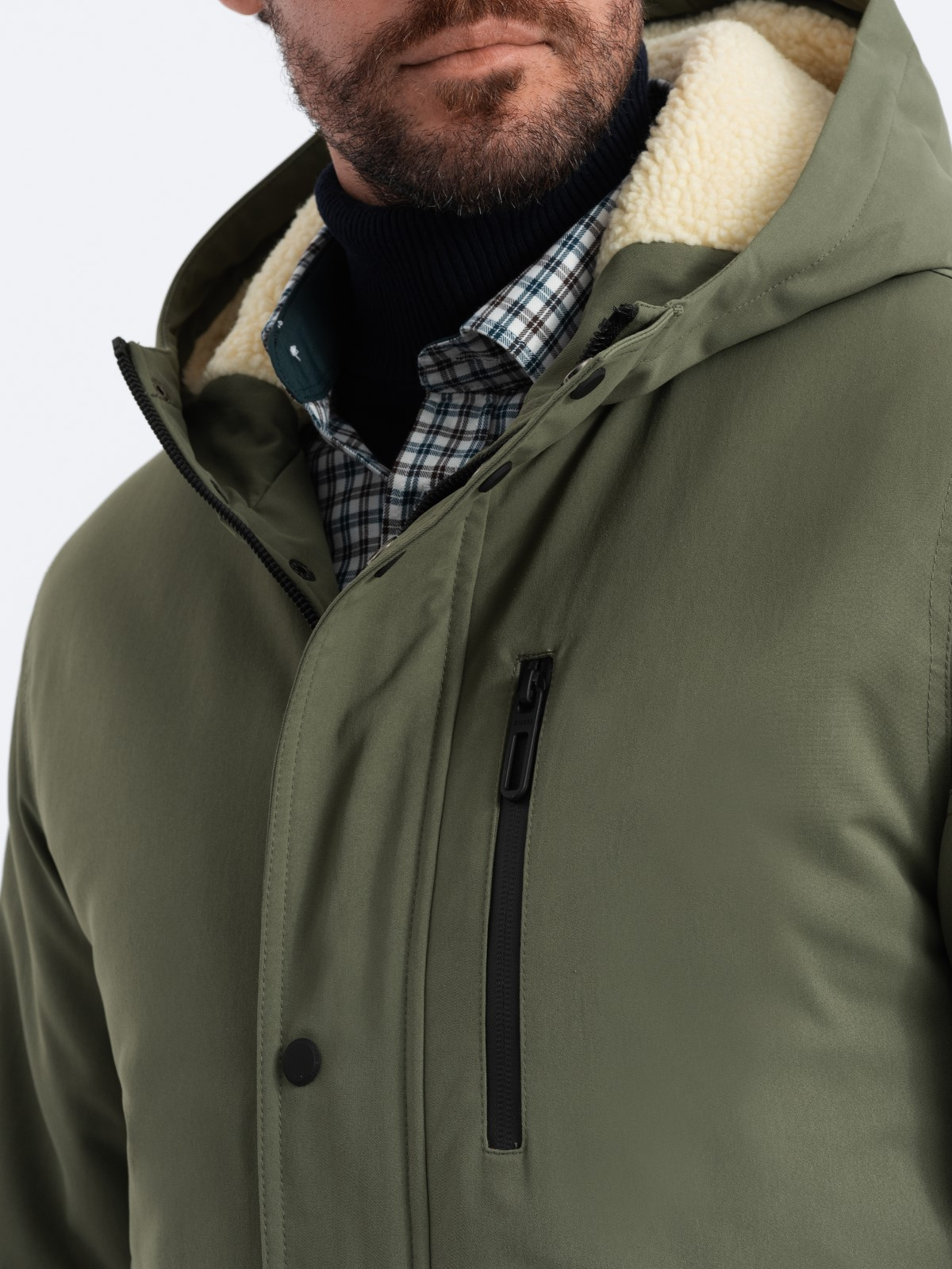 olive winter jacket