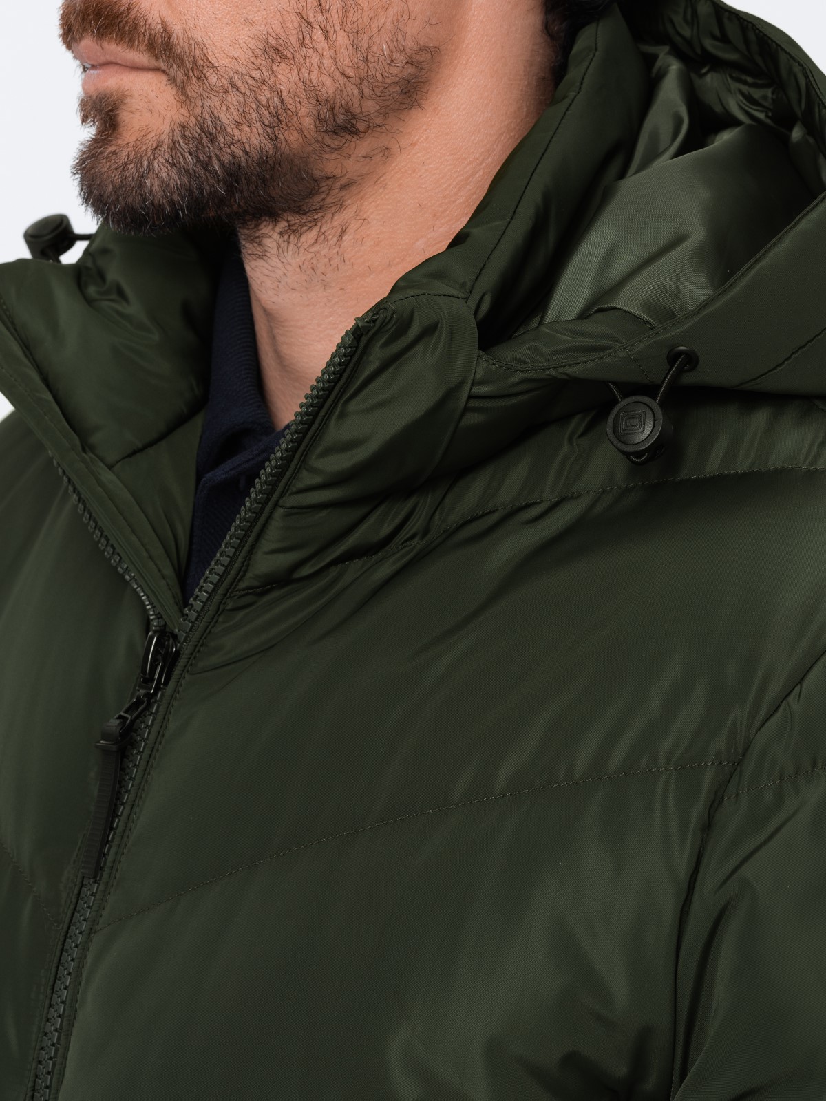 Stylish men's winter jacket green OJ Legend