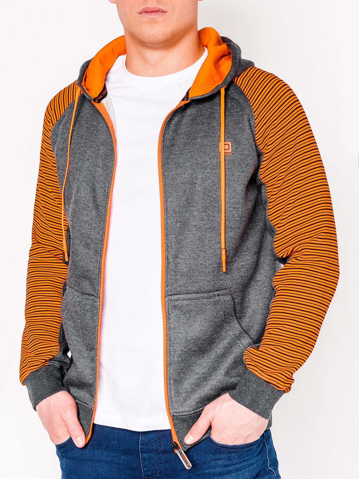 Buy > men orange hoodie > in stock
