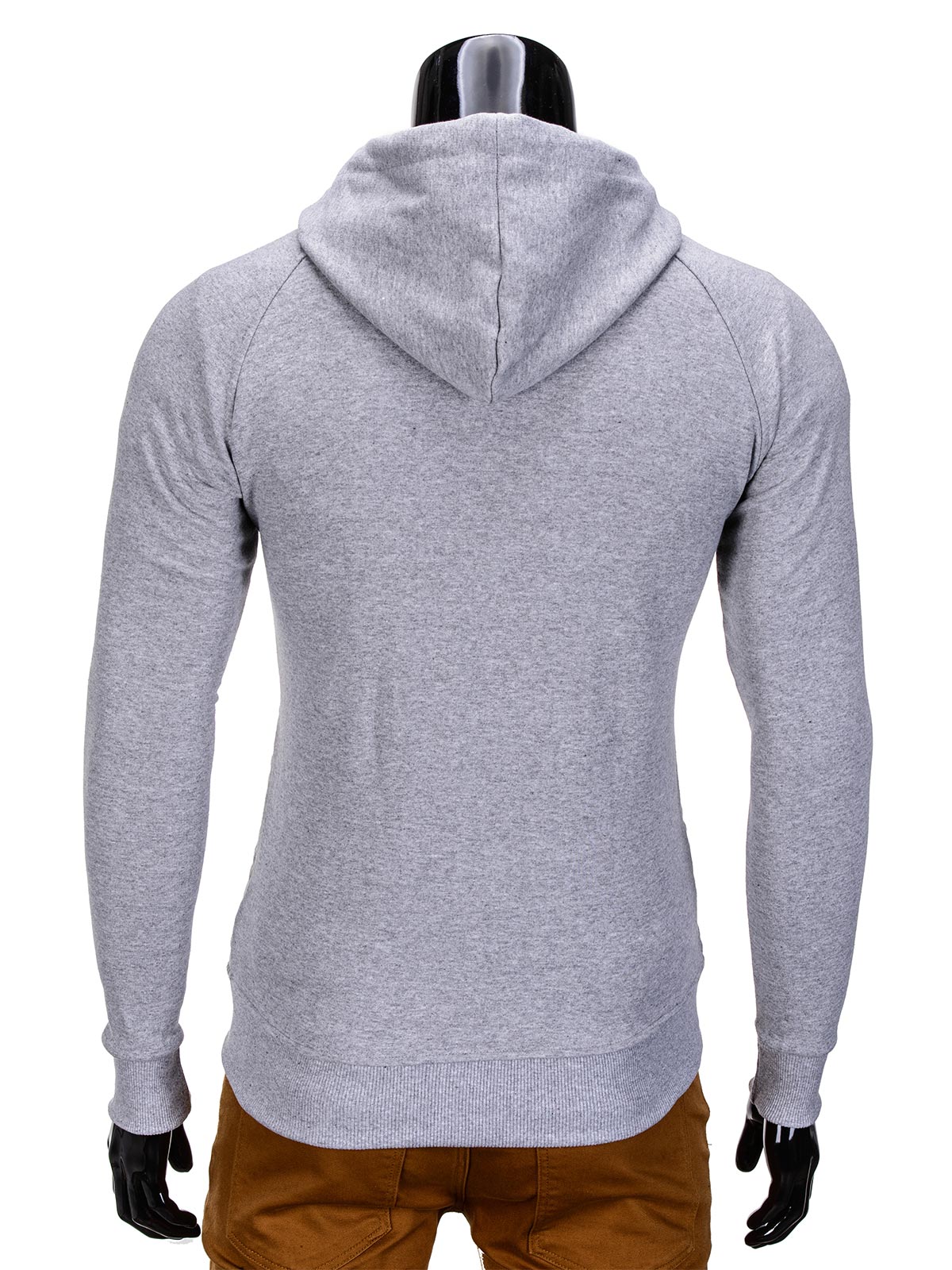 Mens Zip Up Hoodie Grey B679 Modone Wholesale Clothing For Men 