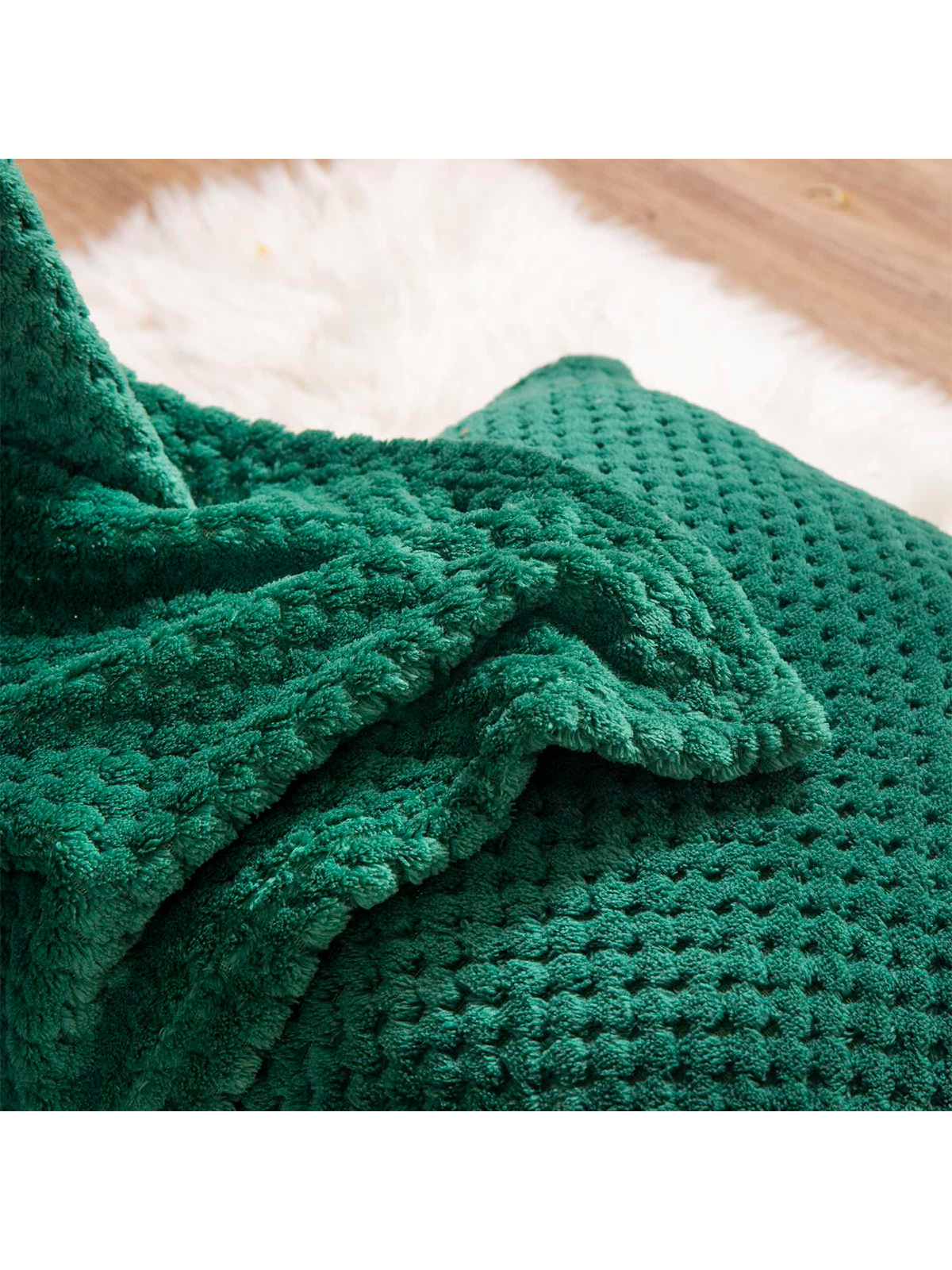 Monte Blanket 150x200 A433 dark green MODONE wholesale Clothing