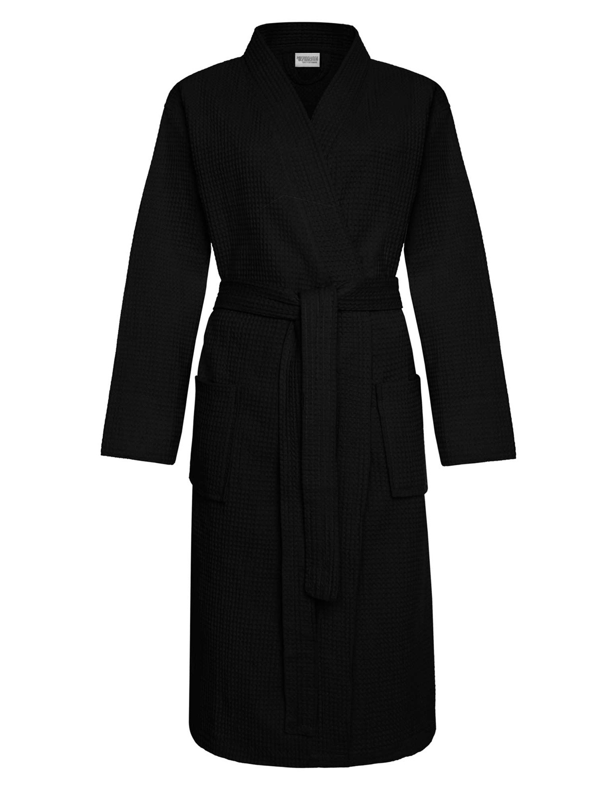 Waffle bathrobe A619 black MODONE wholesale Clothing For Men