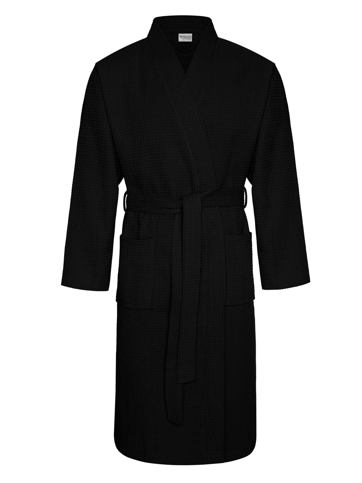 Waffle bathrobe A619 black MODONE wholesale Clothing For Men