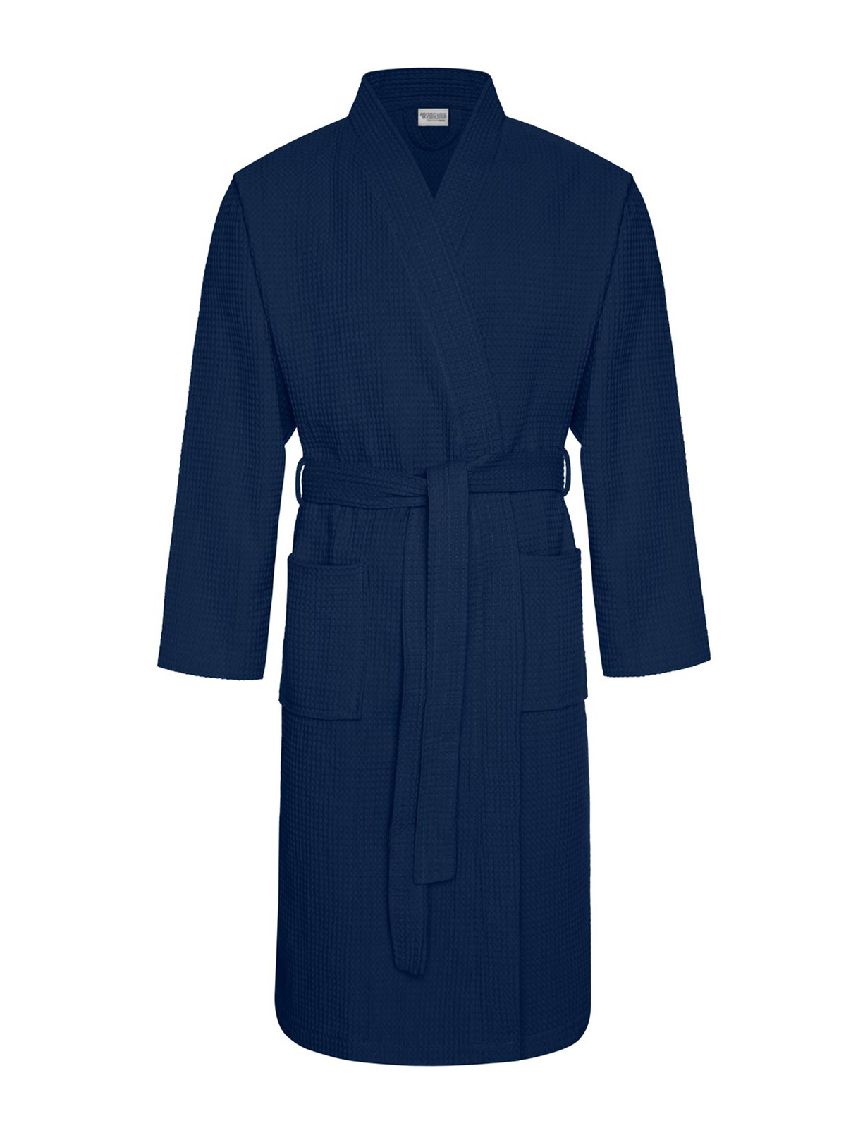 Waffle bathrobe A619 navy MODONE wholesale Clothing For Men