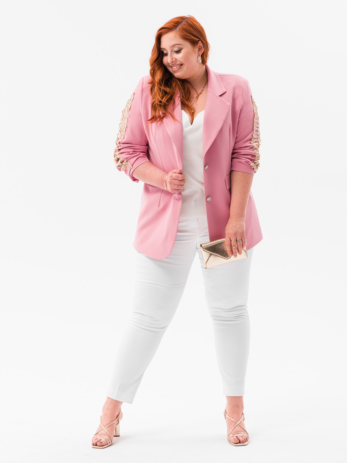 Plus clearance pink blazer