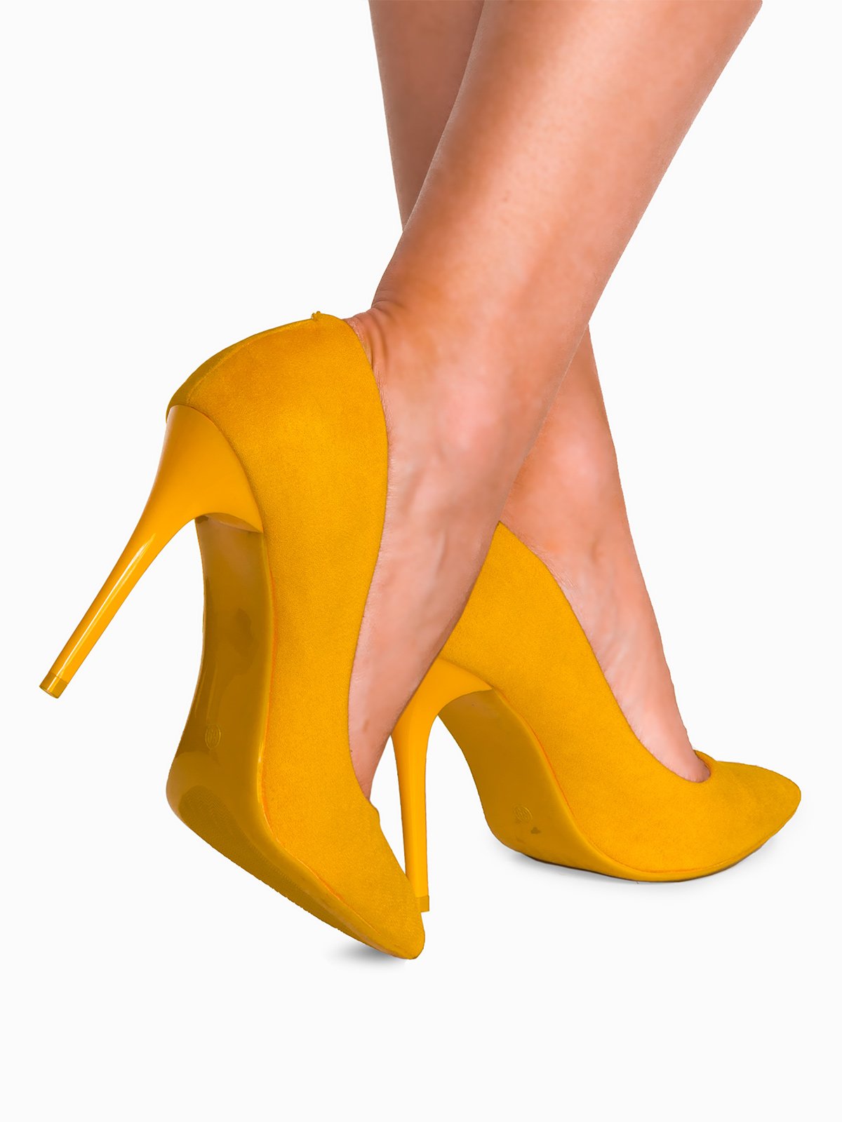 yellow 4 inch heels