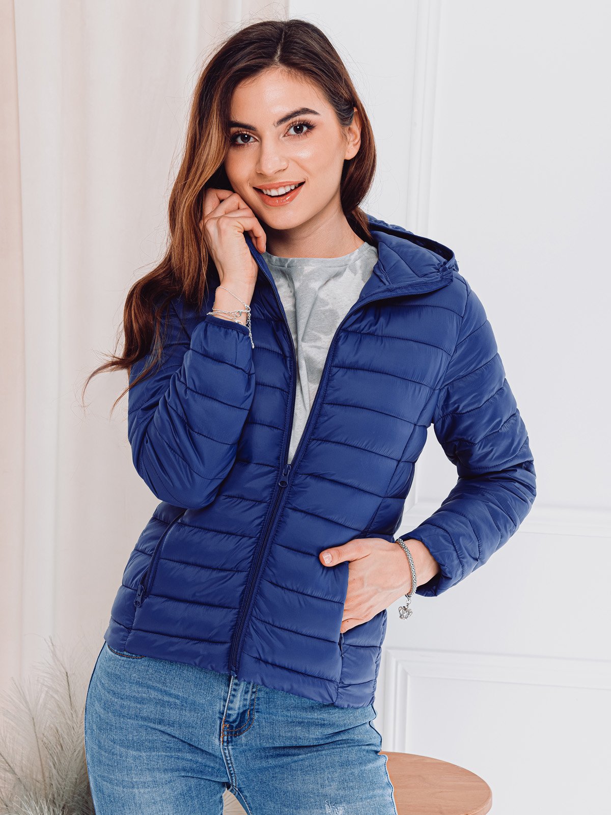 Womens navy sale blue spring jacket