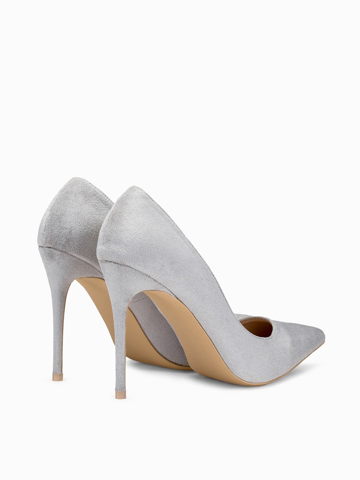 Women’s suede heels LR345 grey | MODONE wholesale - Clothing For Men