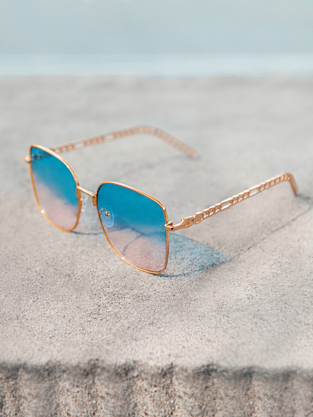 Womens store blue sunglasses