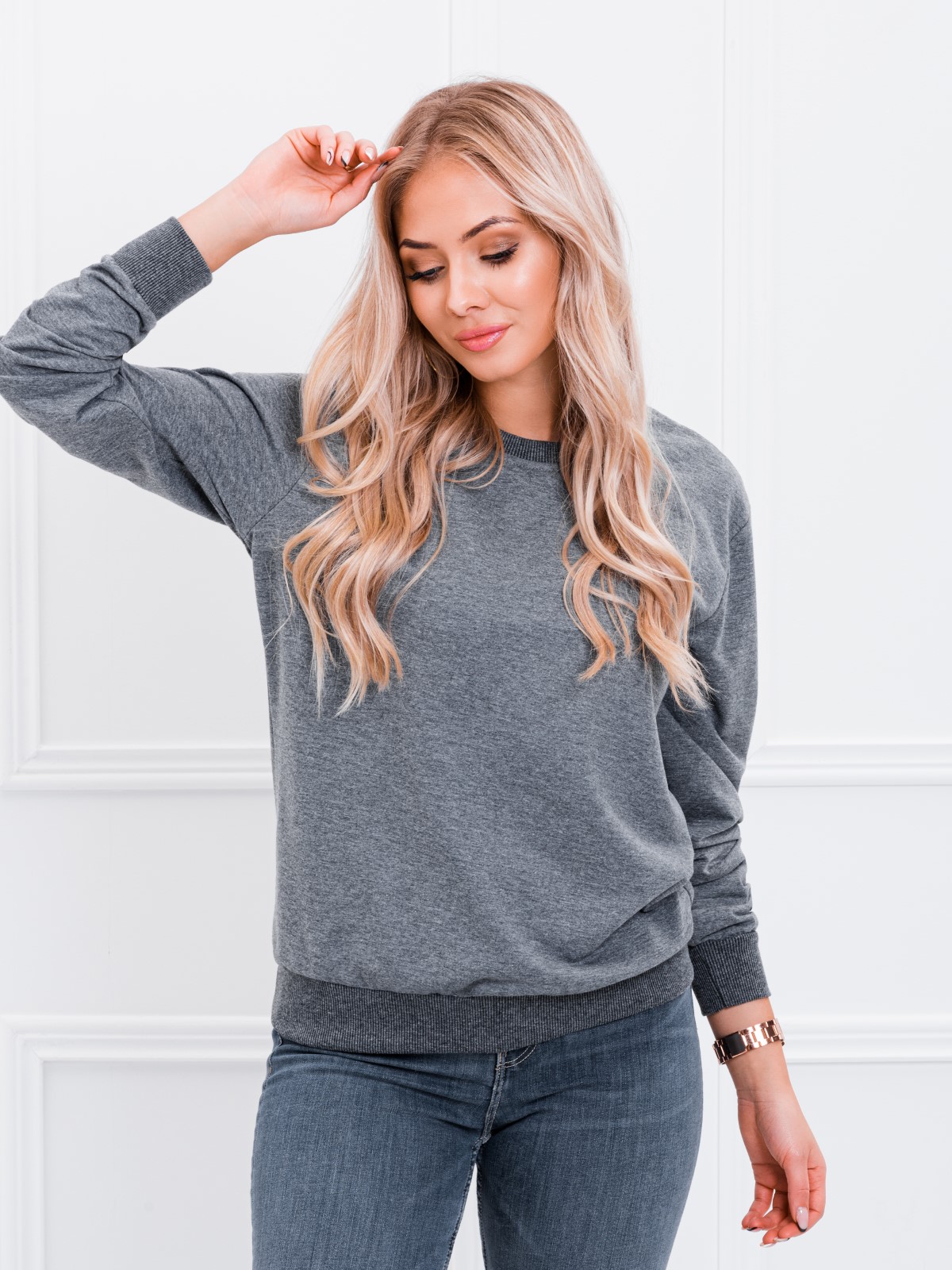 Charcoal grey store sweatshirt womens