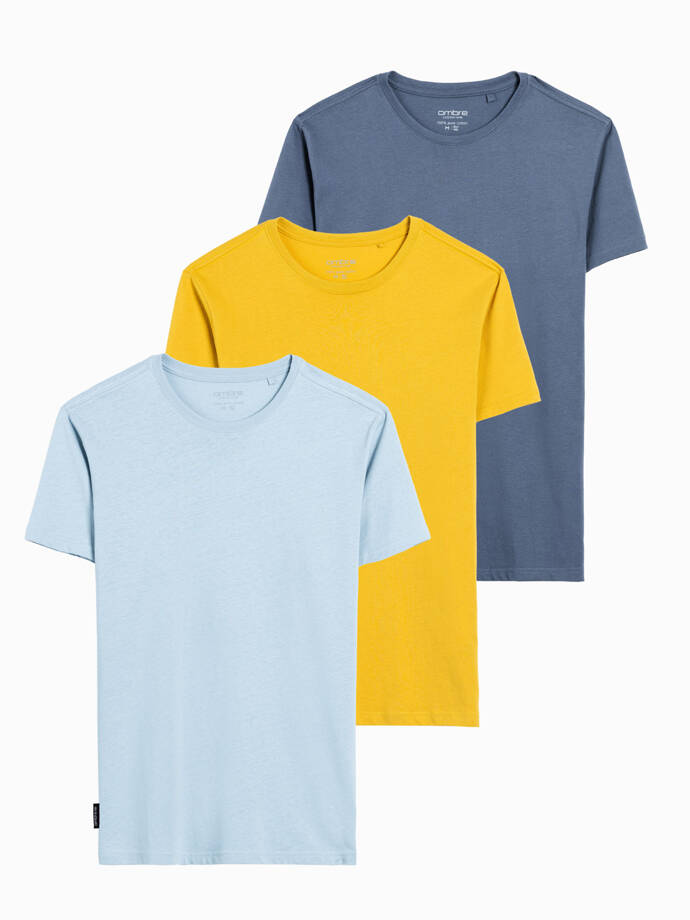 BASIC 3-pack cotton t-shirt set - mix V18 Z30