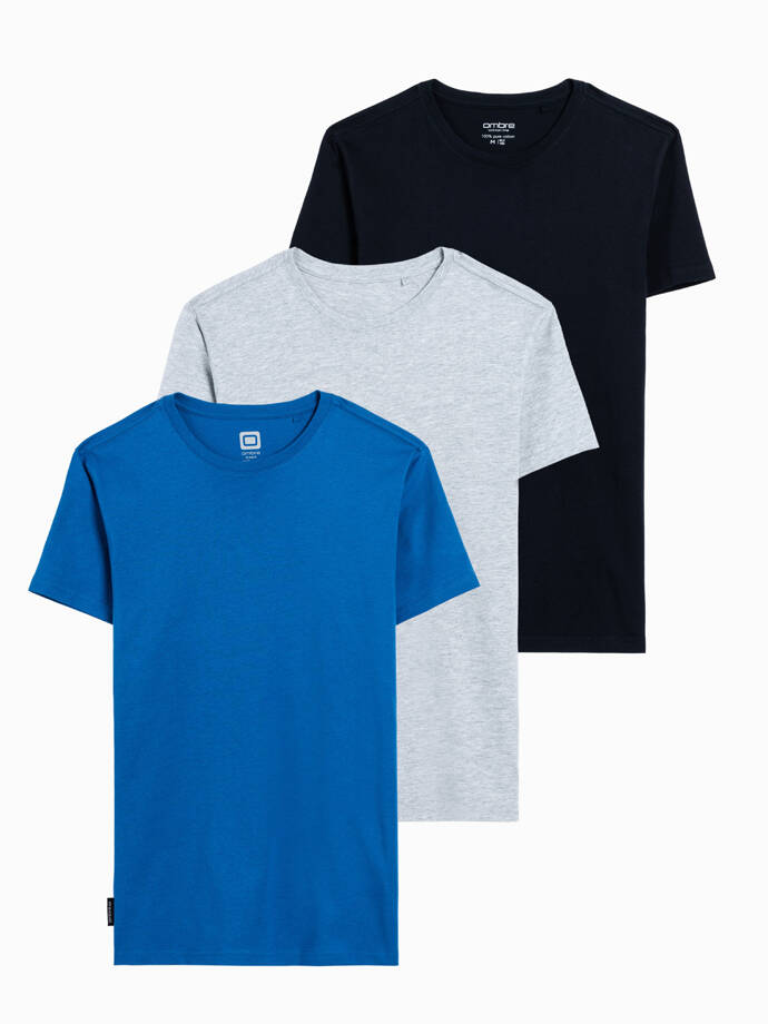 BASIC 3-pack cotton t-shirt set - mix V21 Z30