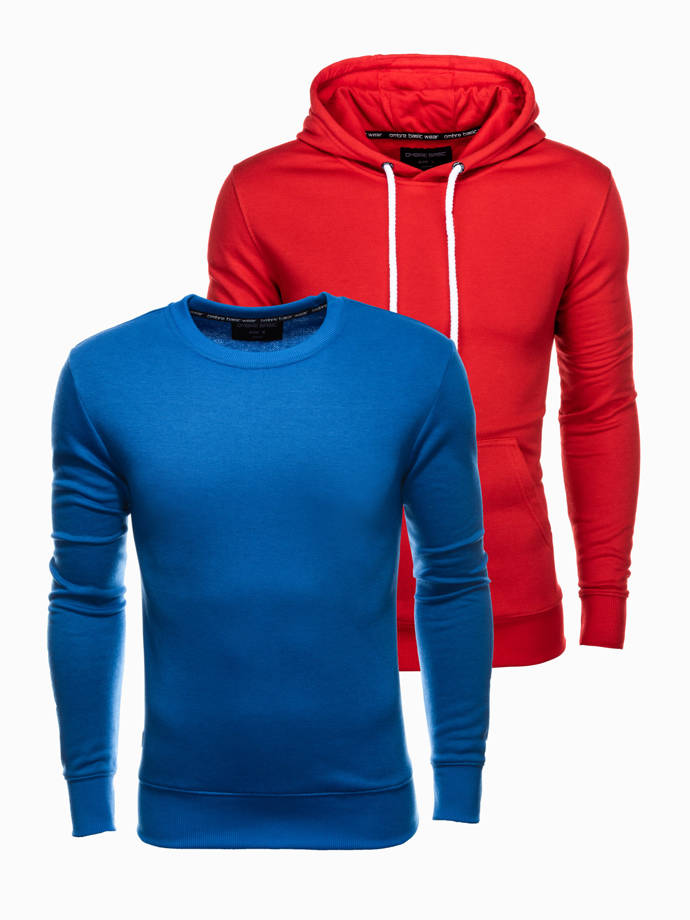 BASIC men's sweatshirt set - navy 2-pack Z54