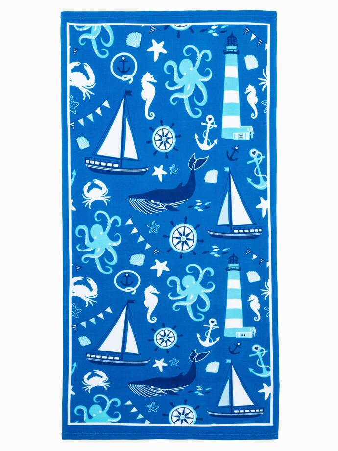 Beach towel A842 - blue