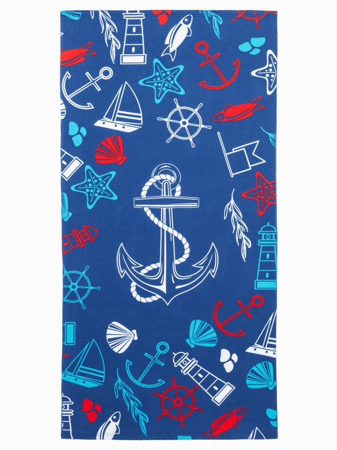 Beach towel A844 - navy