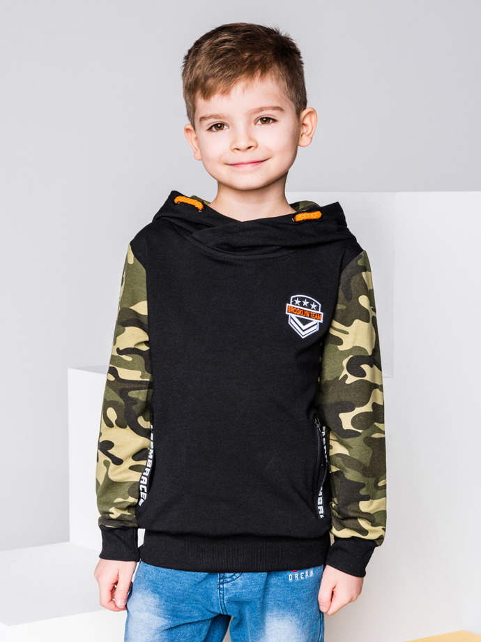 Boy's hoodie - black KB007