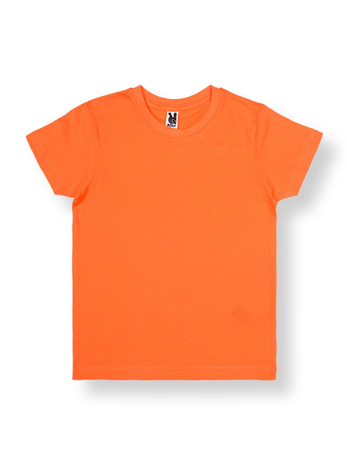 Boy's t-shirt plain - orange KS012