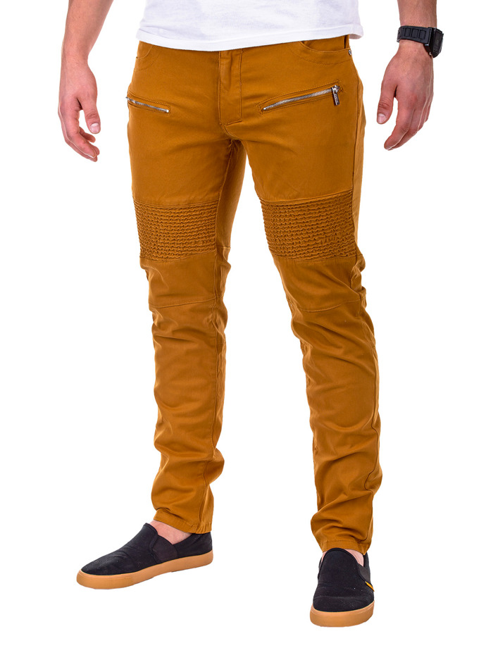 Casual men's pants - camel P418