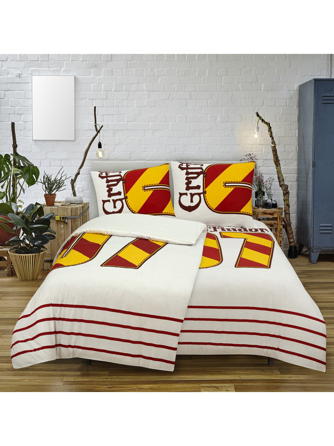 Cotton bed linen Gryffindor A807 - white