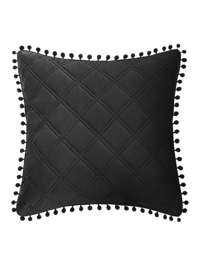 Decorative pillowcase Pompoo A811 - black