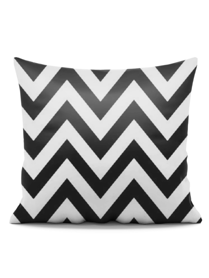 Decorative pillowcase Zigzag 45x45 A458 - black