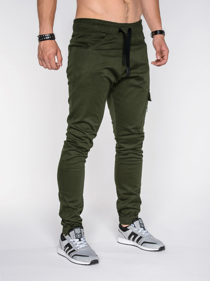 MEN'S JOGGER PANTS P391 - GREEN | MODONE wholesale - Clothing For Men