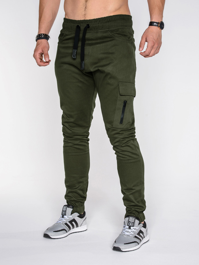 MEN'S JOGGER PANTS P391 - GREEN | MODONE wholesale - Clothing For Men