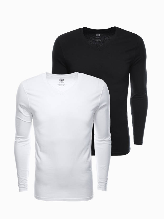 Men's V-NECK longsleeve set - mix 2-pack V2 Z41