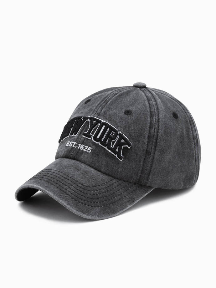 Men's baseball cap H163 - black