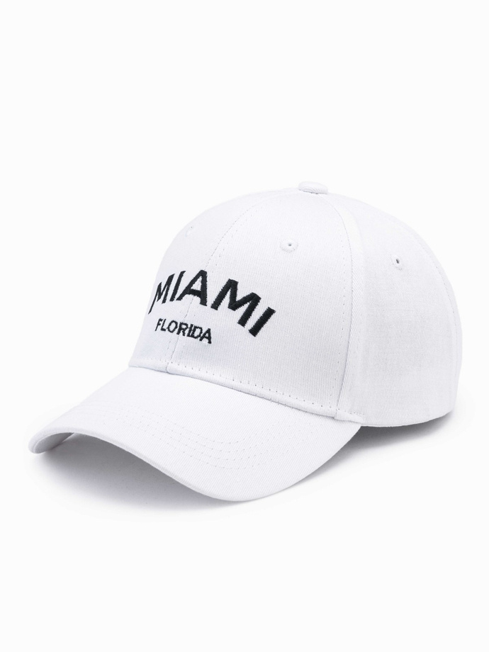 Men's baseball cap H177 - white