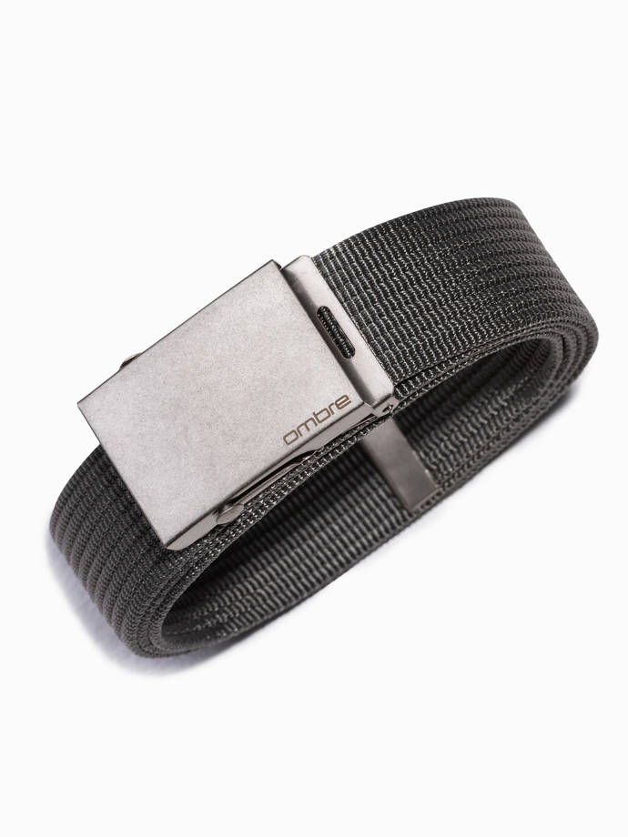 Men's belt of sash - graphite A029