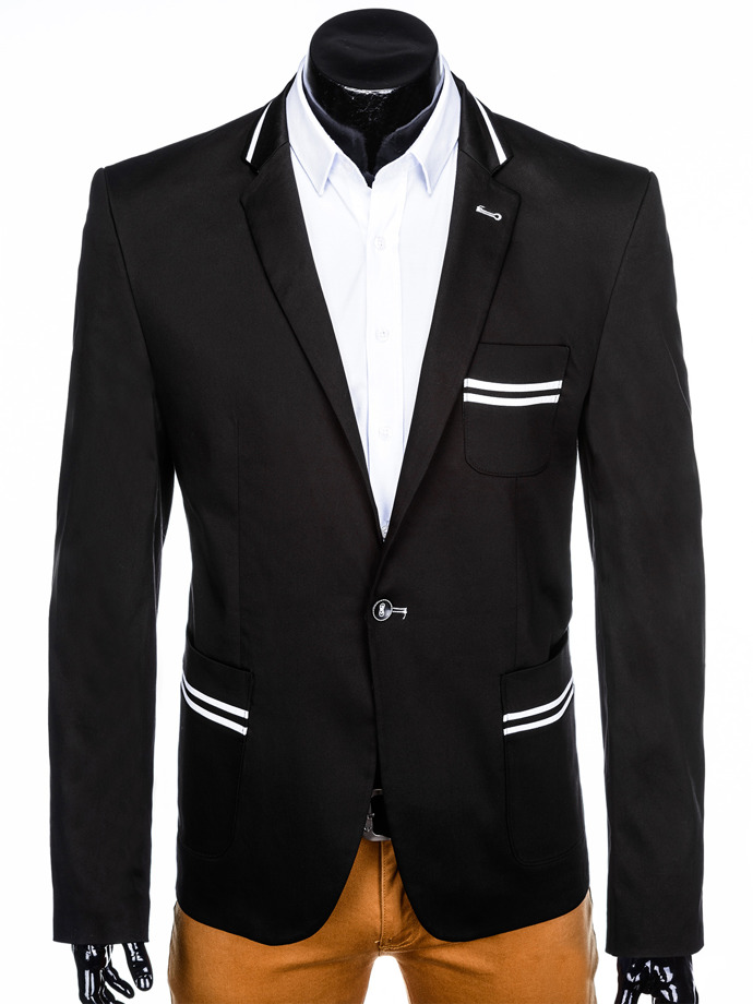 Men's blazer jacket M127 - black