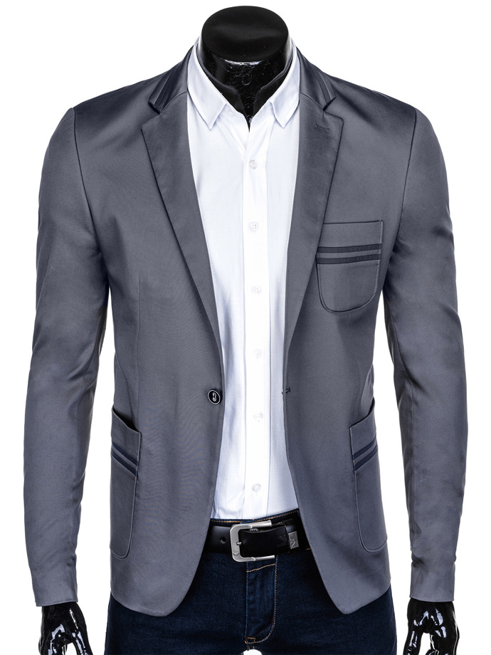 Men's blazer jacket M127 - grey | MODONE wholesale - Clothing For Men