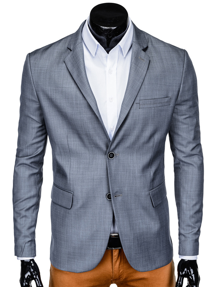 Men's blazer jacket M137 - grey | MODONE wholesale - Clothing For Men