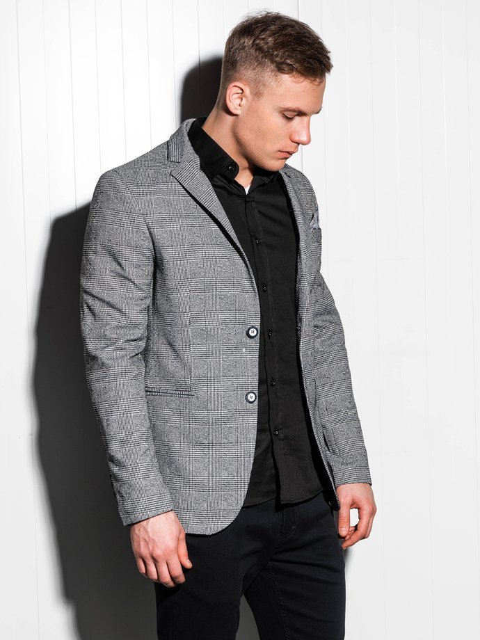 Men's casual blazer jacket - black M92