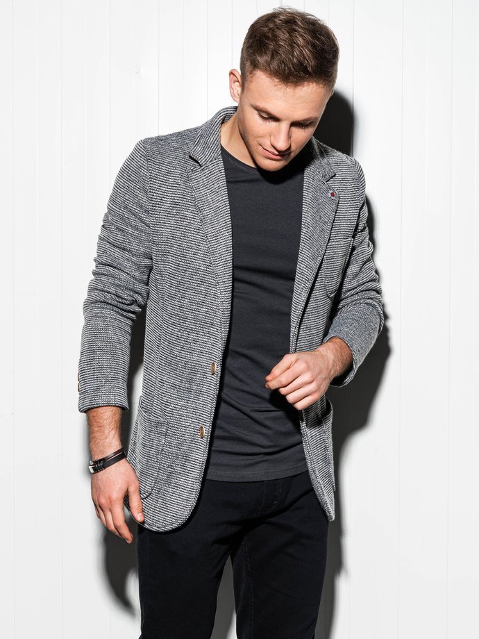 Men's casual blazer jacket - grey M158
