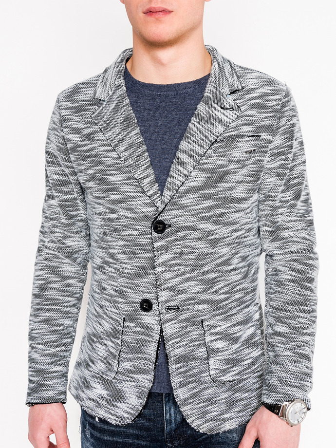 Men's casual blazer jacket - grey M89
